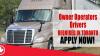 Owner Operators Drivers REQUIRED IN TORONTO