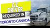 AZ DRIVER TORONTO TO WINNIPEG,We will help in OINP & LMIA