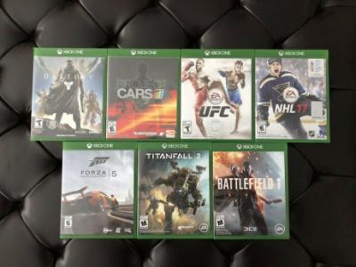 Xbox One games $40.00