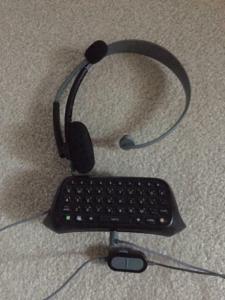 Xbox 360 Chatpad and Headset $25.00