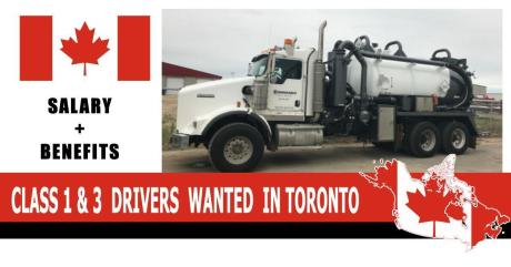 CLASS 1 & 3 DRIVERS WANTED IN TORONTO