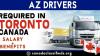 AZ DRIVERS REQUIRED IN TORONTO-CANADA