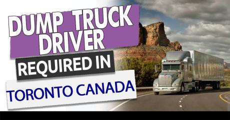 Dump truck driver job