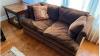 Couch and Loveseat chocolate brown velvet