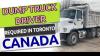 Dump truck driver needed