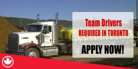 Urgent Team Drivers REQUIRED IN TORONTO