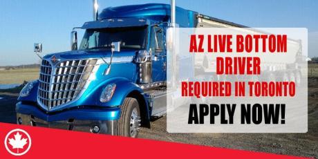 AZ LIVE BOTTOM DRIVER REQUIRED IN TORONTO