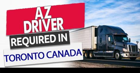 HIRING SINGLE AZ DRIVERS Toronto to Mid West US