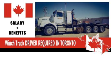 Winch Truck DRIVER REQUIRED IN TORONTO