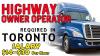 HIGHWAY OWNER OPERATOR REQUIRED IN TORONTO