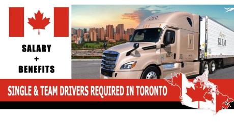 SINGLE & TEAM DRIVERS REQUIRED IN TORONTO