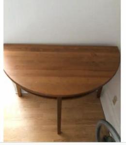 Semi circle console table