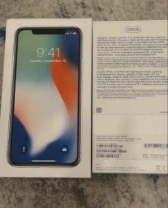 Excellent Condition IPhone X 256GB, White, Unlocked