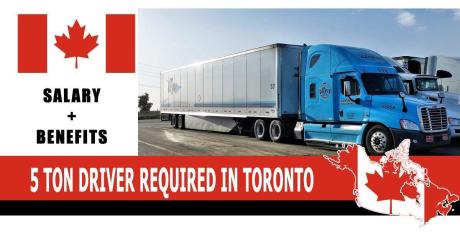 5 TON DRIVER REQUIRED IN TORONTO