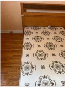 Free delivery double bed + box (mattress not included)