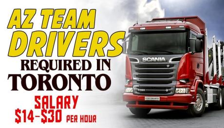 AZ TEAM DRIVERS REQUIRED IN TORONTO