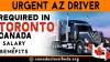 URGENT AZ DRIVER REQUIRED IN TORONTO