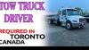 Tow truck driver flatbed driver