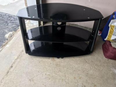 Great 50 Inch Glass TV stand very clean good condition $55.00