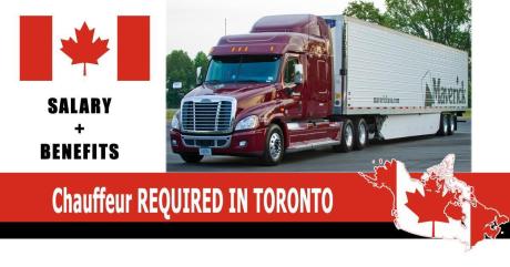 Chauffeur REQUIRED IN TORONTO-CANADA