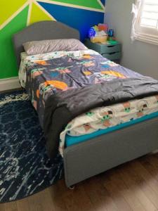 Single bed with mattress