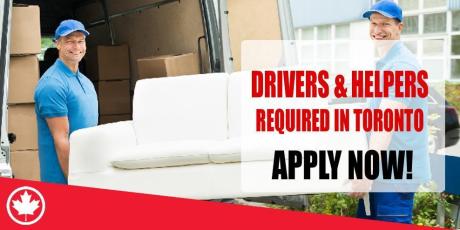DRIVERS & HELPERS REQUIRED IN TORONTO