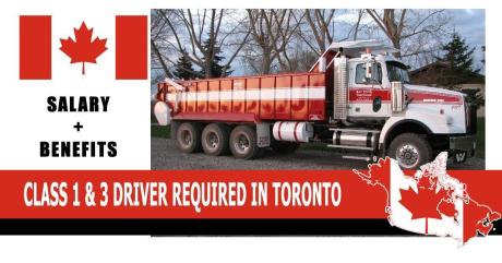 CLASS 1 & 3 DRIVER REQUIRED IN TORONTO