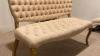 Tufted Bench off-white