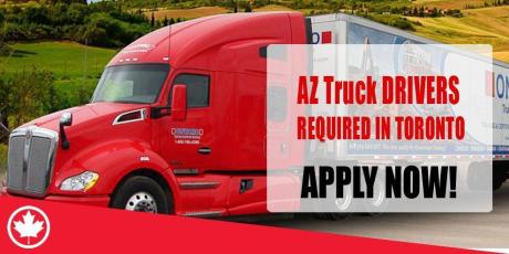 AZ Truck DRIVERS REQUIRED IN TORONTO