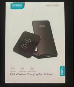 Fast Wireless Charging Pad & Stand (2-for-1)
