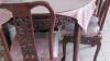 Asian Chinese Rosewood Dinning Table Furniture Set