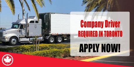 Company Driver REQUIRED IN TORONTO