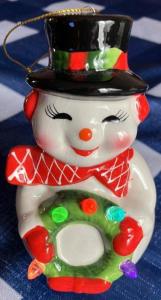 Light Up Snowman Ornament (New)
