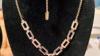 45.5 gram Bvlgari style 14K gold 53$/gr necklace chain bracelet