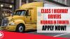 CLASS 1 HIGHWAY DRIVERS REQUIRED IN TORONTO