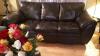 Brown Leather Couch - Excellent Condition