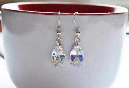 New Swarovski Pear Jewellery Set