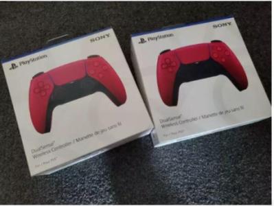 2X NEW SEALED Sony PS5 DualSense Controllers Cosmic Red