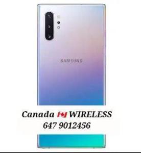 Canada WIRELESS ( SAMSUNG note10+l brand. New. SEALED BOX