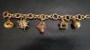 SOLID GOLD 18K Charm Bracelet Made in Italy 46 Grams of 18k Gold