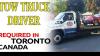 Tow truck driver. Flatbed CAA Mississauga