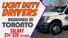 LIGHT DUTY DRIVERS REQUIRED IN TORONTO