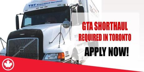 GTA SHORTHAUL REQUIRED IN TORONTO