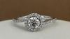 18K White Gold Halo Diamond Engagement Ring *Appraised $5,000