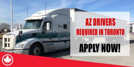 AZ DRIVERS REQUIRED IN TORONTO