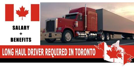 LONG HAUL DRIVER REQUIRED IN TORONTO