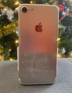 iPhone 7. 128GB. Unlocked. Rose Gold. Clear silicon case.