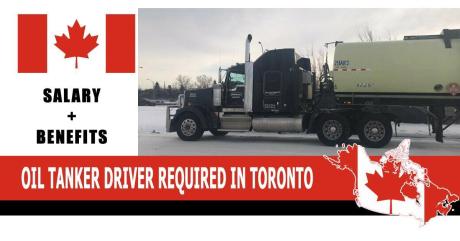OIL TANKER DRIVER REQUIRED IN TORONTO