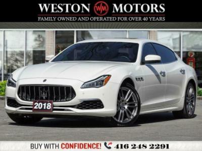 2018 Maserati Quattroporte S Q4 GRANLUSSO*V6 3.0L*SUNROOF*LEATHER*NAVI $69,000+ taxes