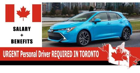 URGENT Personal Driver REQUIRED IN TORONTO